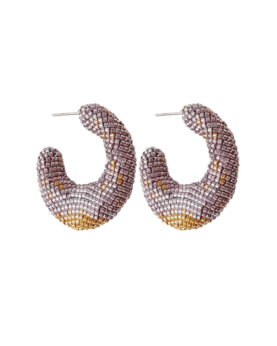 Torra Hoops, Lilac by Susana Vega - At Present Jewelry