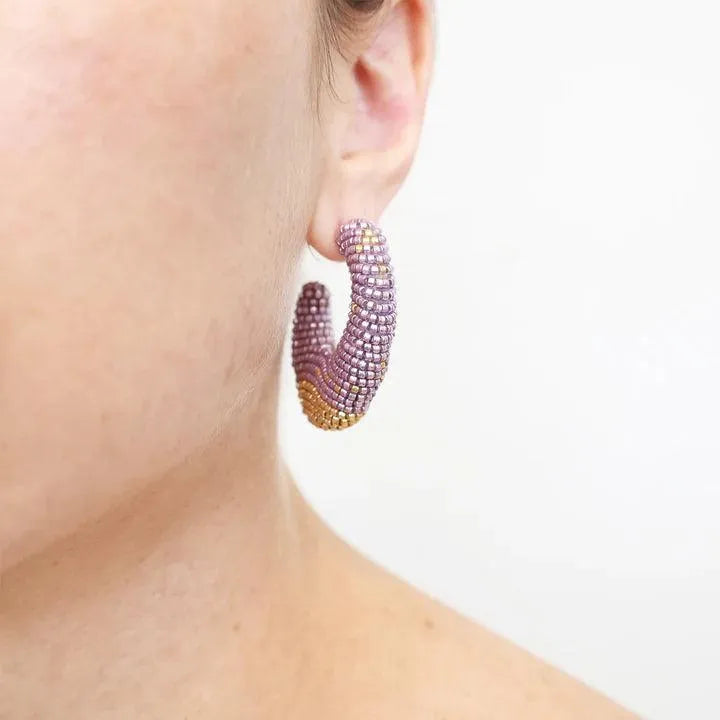 Torra Hoops, Lilac by Susana Vega - At Present Jewelry
