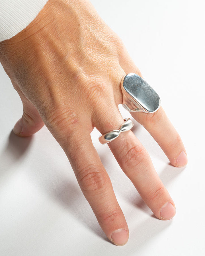 General Silver Ring by Rebecca Pinto - At Present Jewelry