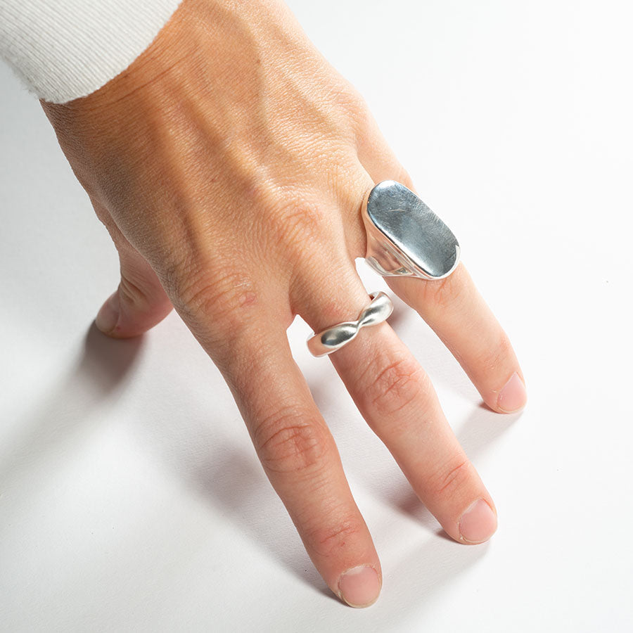 General Silver Ring by Rebecca Pinto - At Present Jewelry