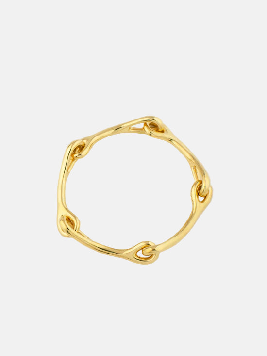 Sabine Link Bracelet in Vermeil by MM Druck - At Present Jewelry