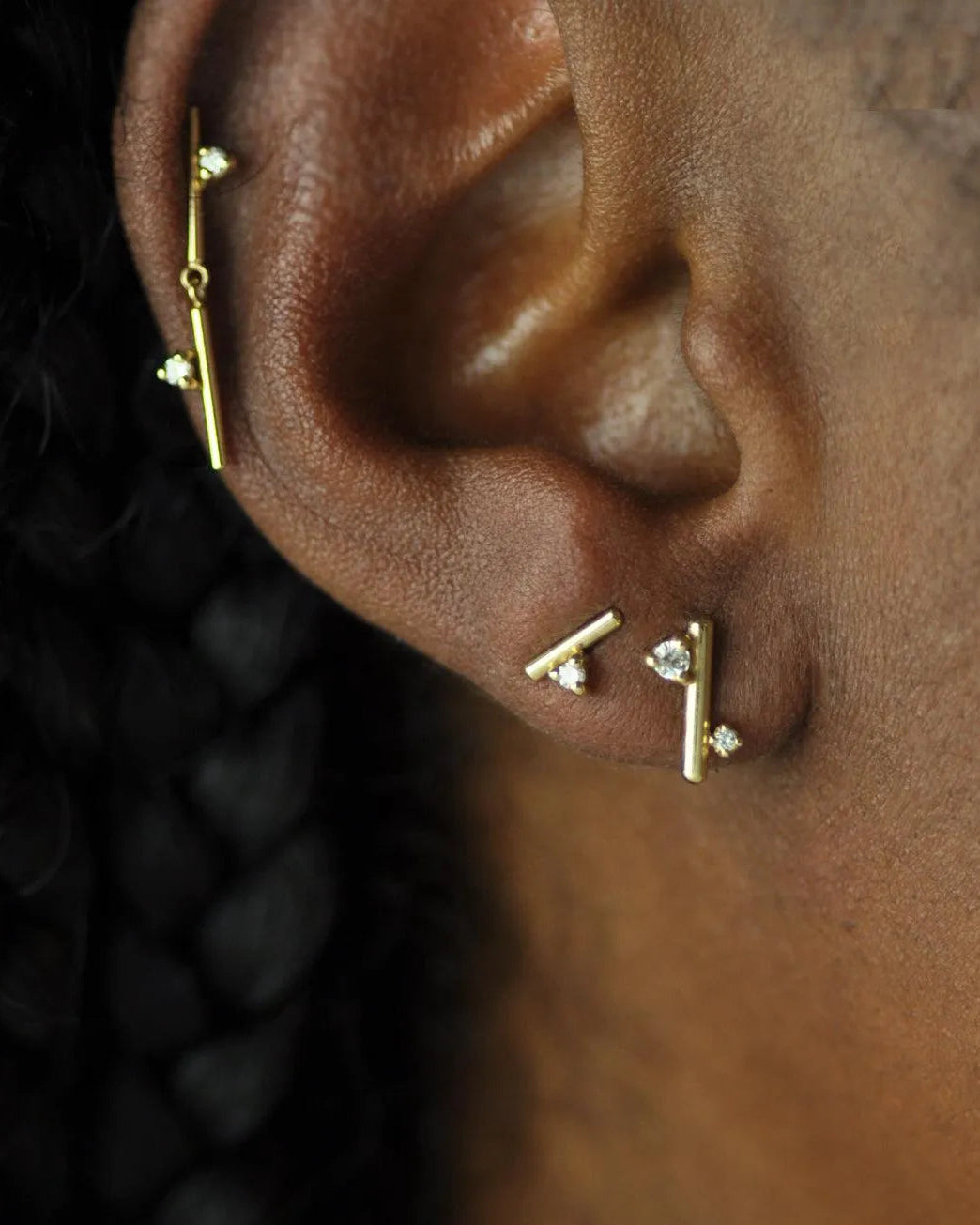 Andromeda Mini Studs by White/Space - At Present Jewelry