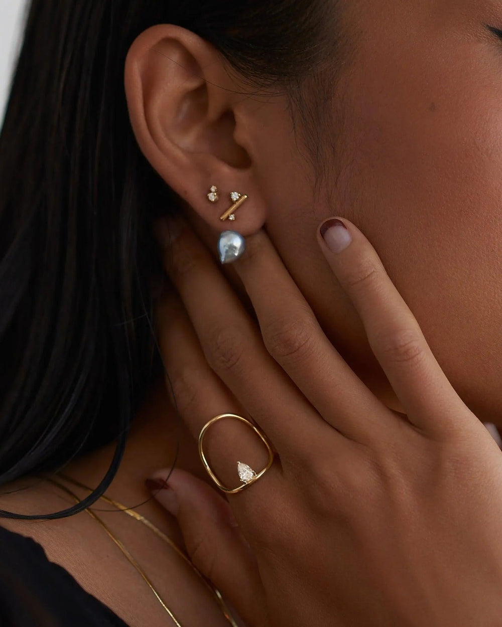 Andromeda Stud Earrings by White/Space - At Present Jewelry