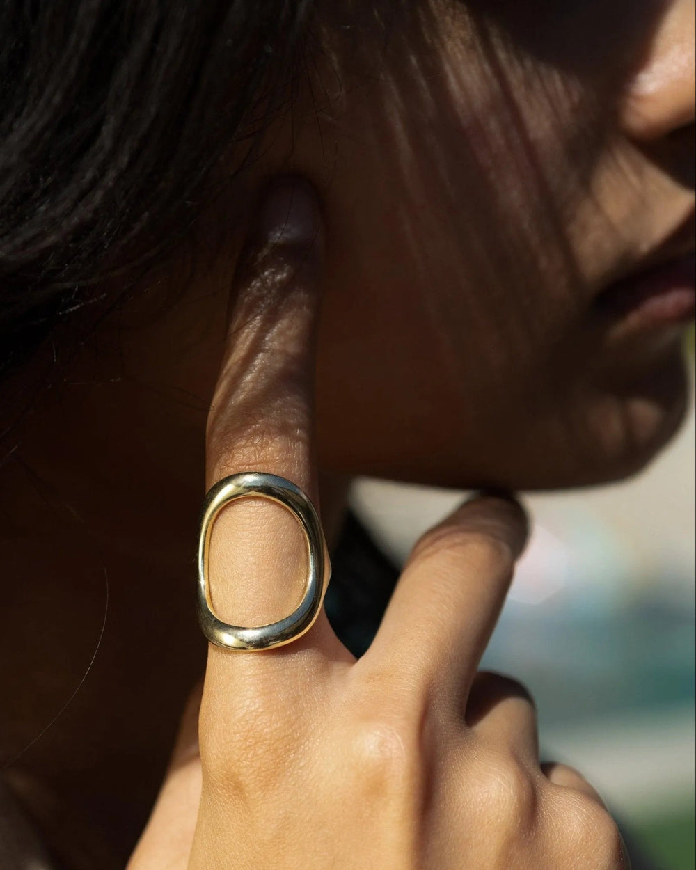 Bold Continuity Ring by White/Space - At Present Jewelry
