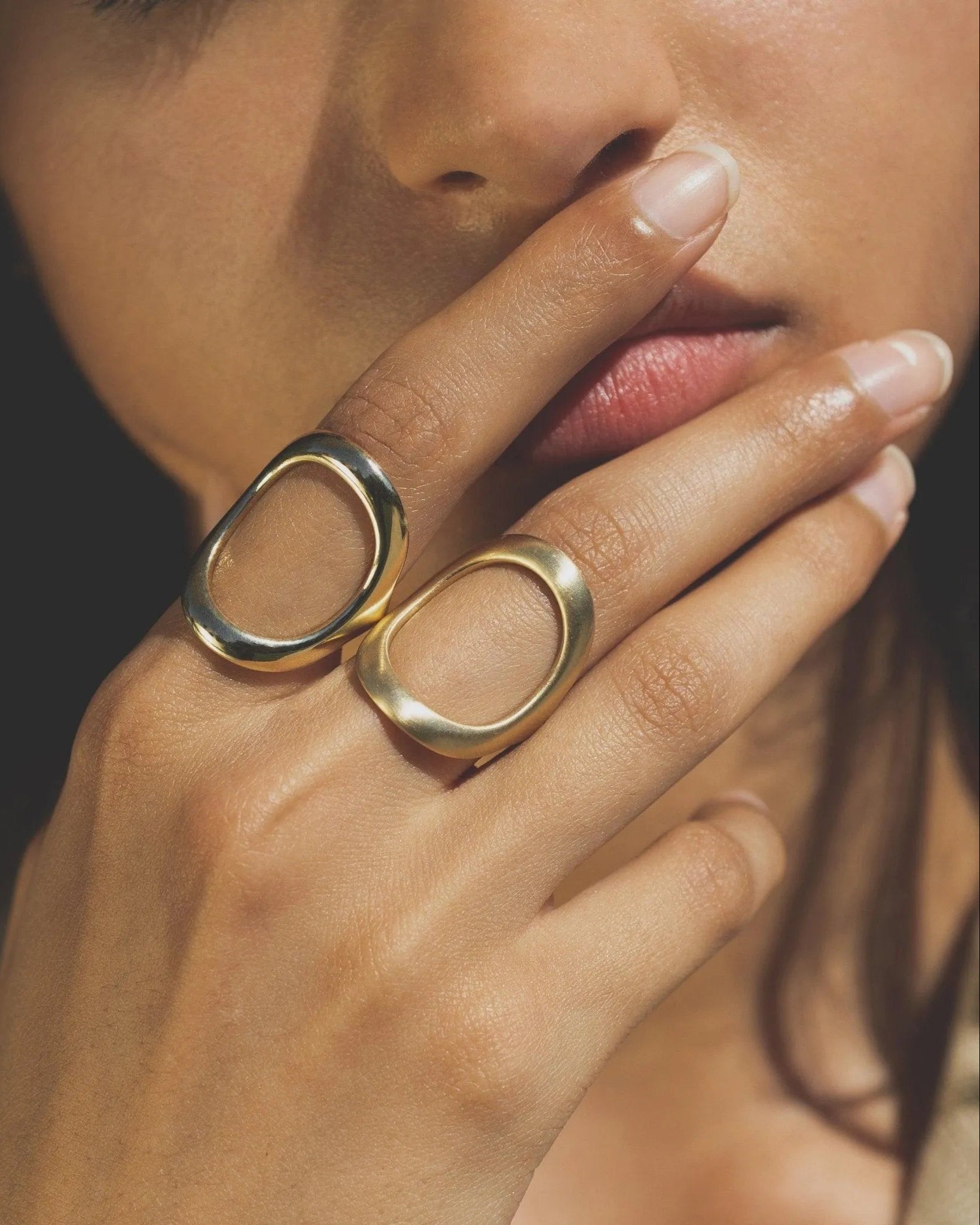 Bold Continuity Ring by White/Space - At Present Jewelry