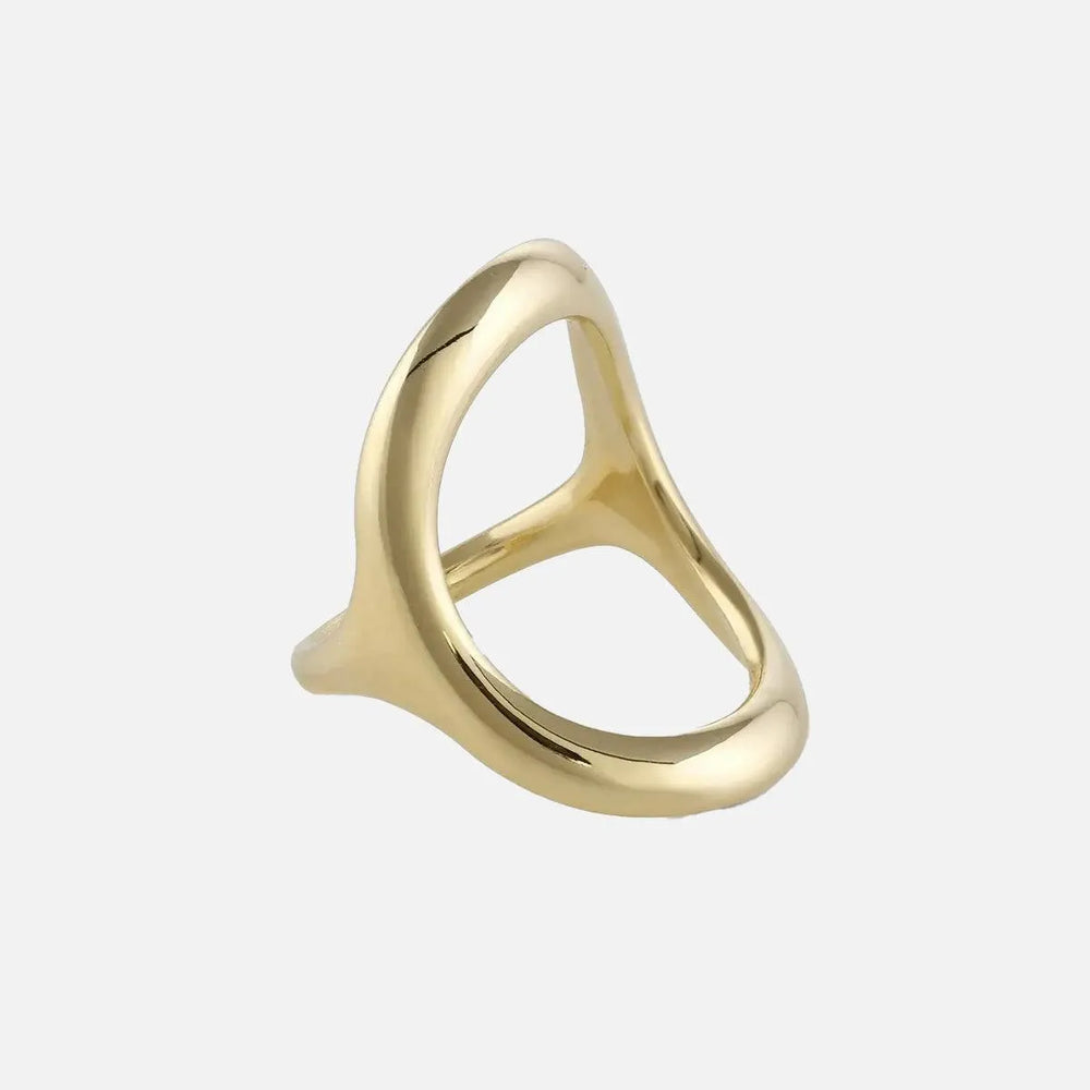 Bold Continuity Ring by White/Space - At Present Jewelry