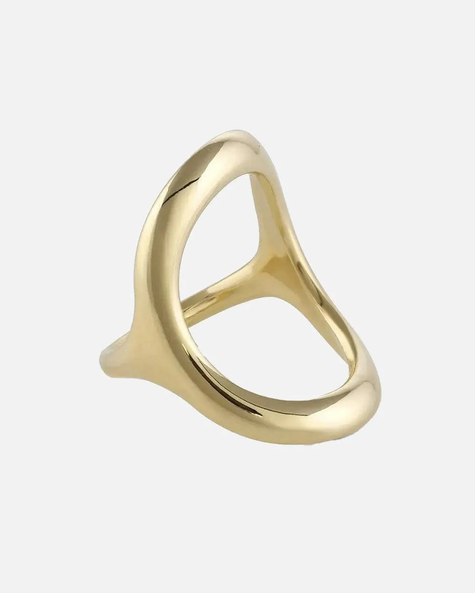 Bold Continuity Ring by White/Space - At Present Jewelry