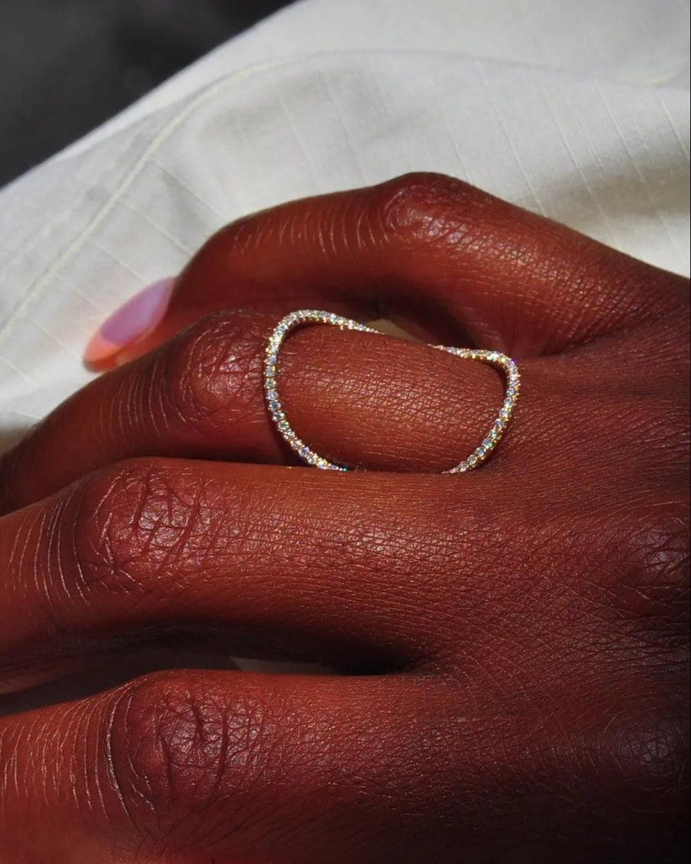 Continuity Pavé Ring by White/Space - At Present Jewelry