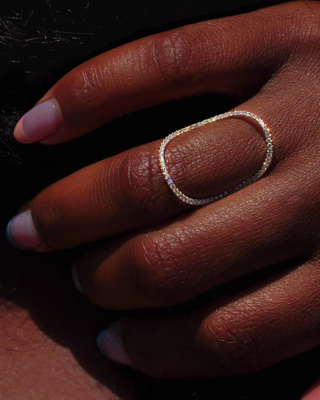 Continuity Pavé Ring by White/Space - At Present Jewelry