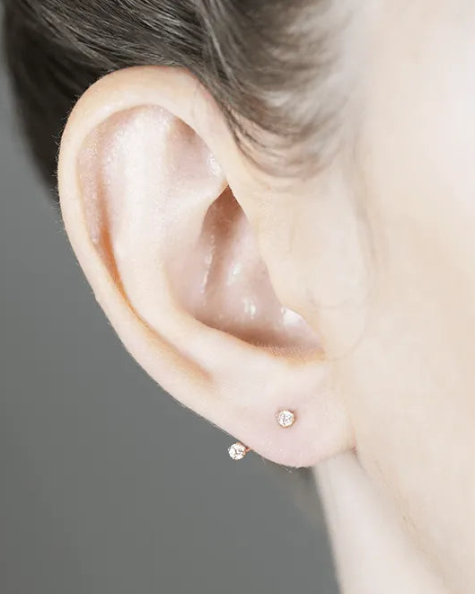 Diamond Floater Ear Jackets by White/Space - At Present Jewelry