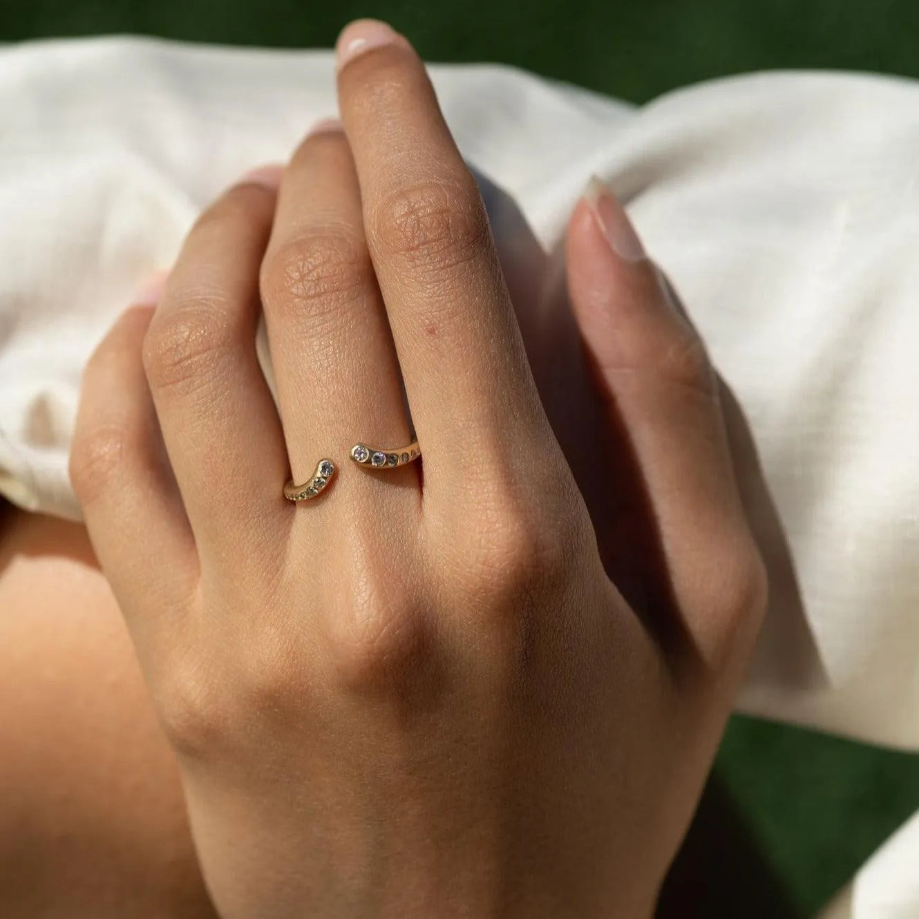 Diamond Nesting Cuff Ring - At Present