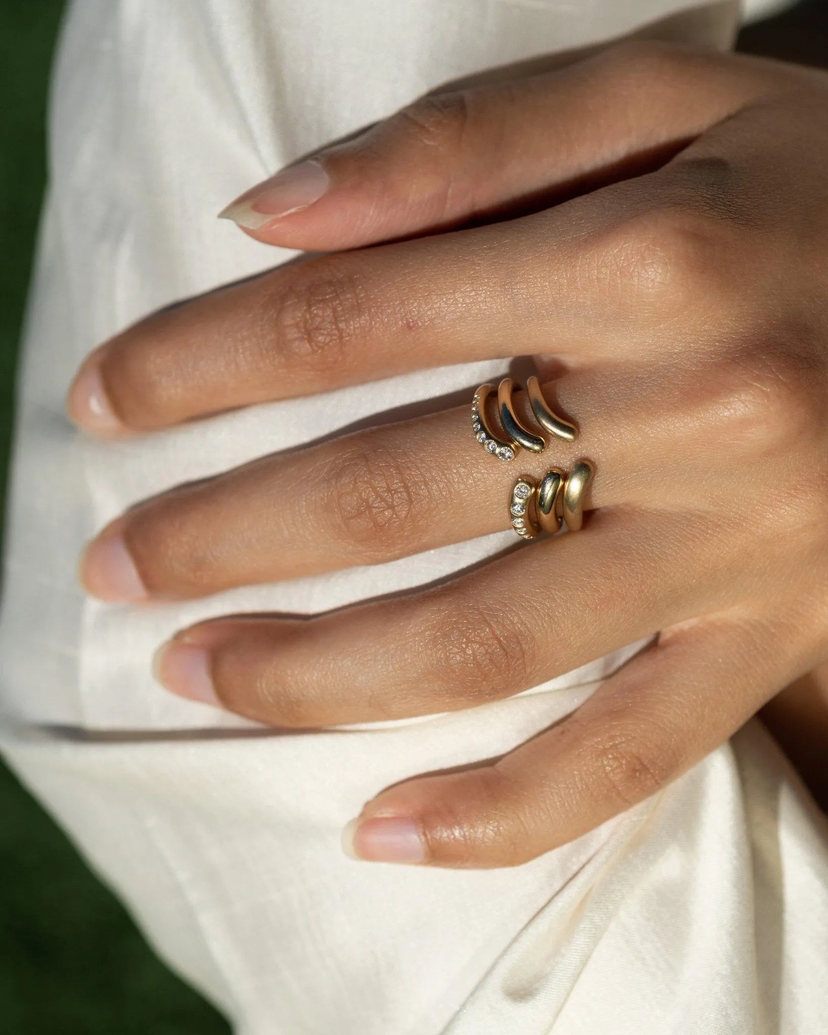 Nesting Cuff by White/Space - At Present Jewelry