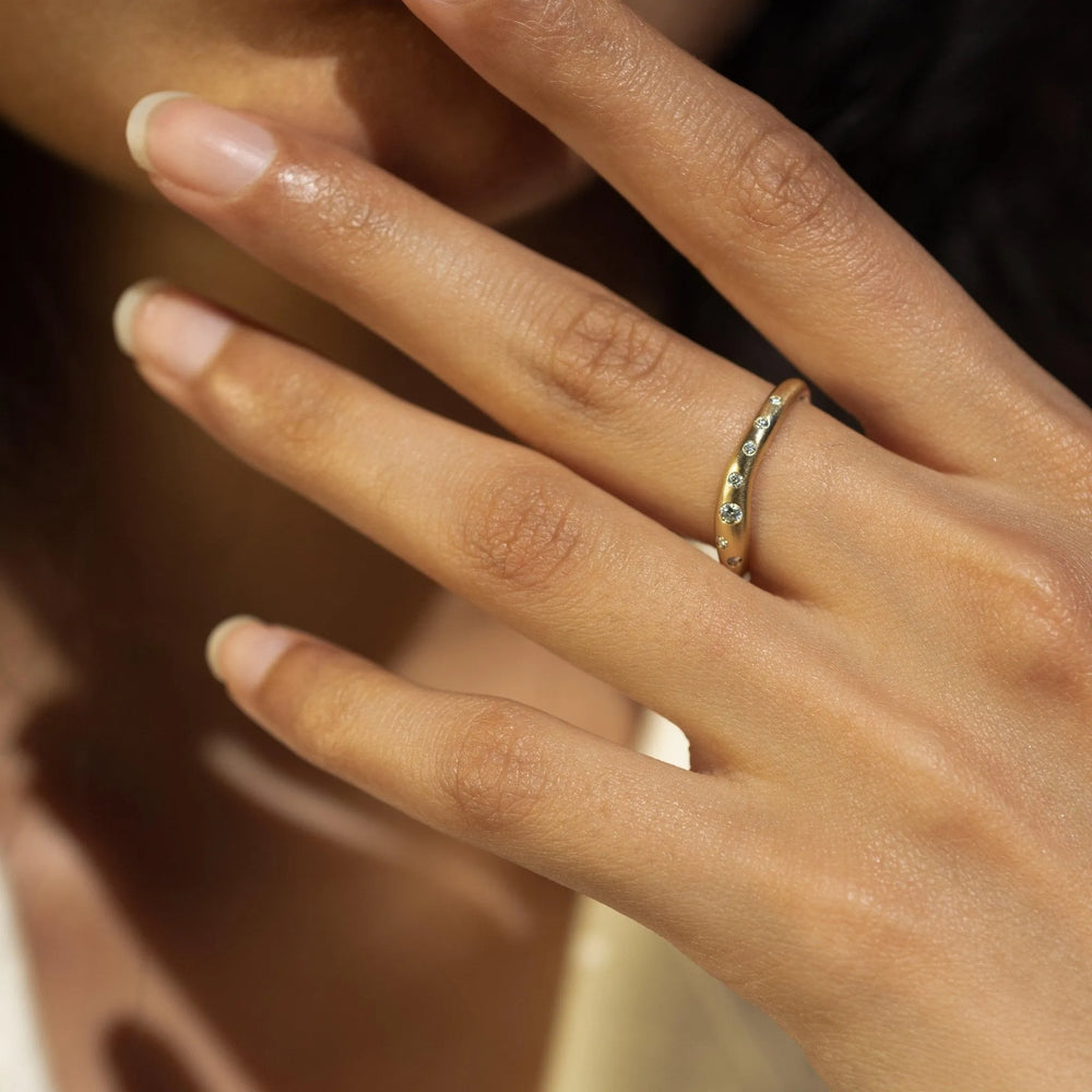 Novi Diamond Stacking Ring by White/Space - At Present Jewelry