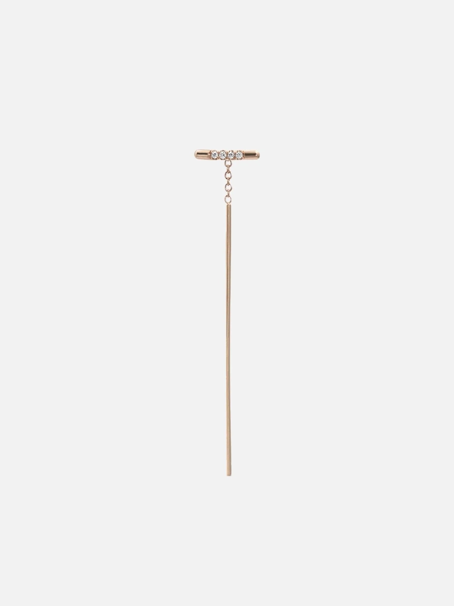 Pavé Linea Threader Earring - At Present