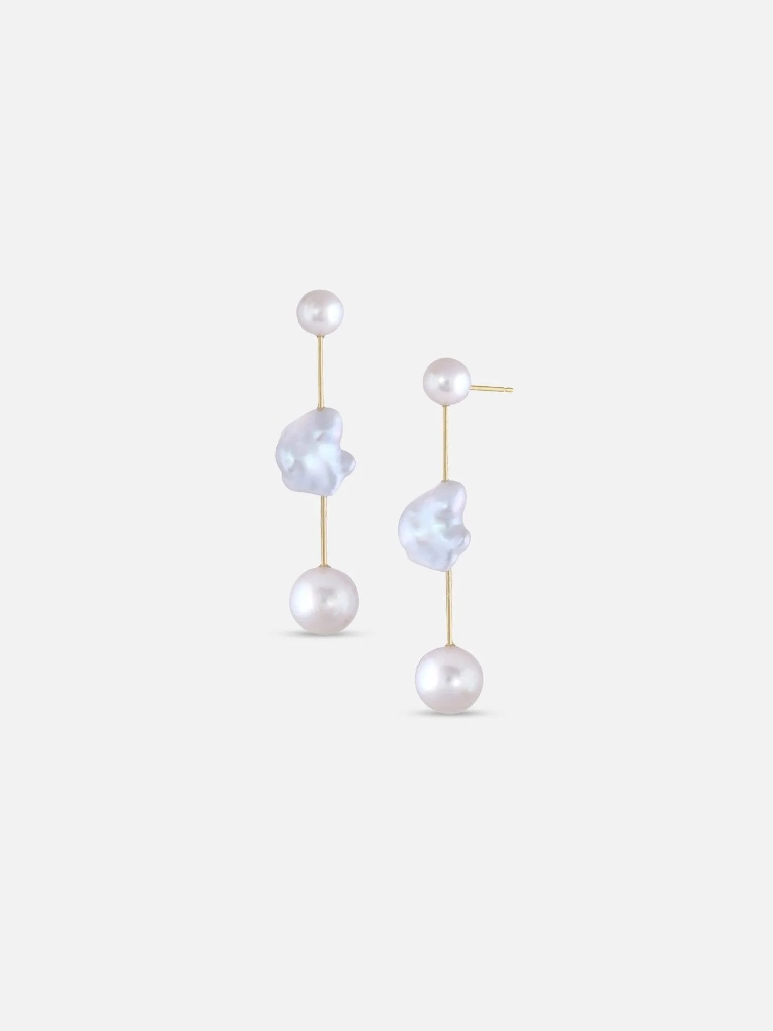 Round Cloudbar Earrings - At Present