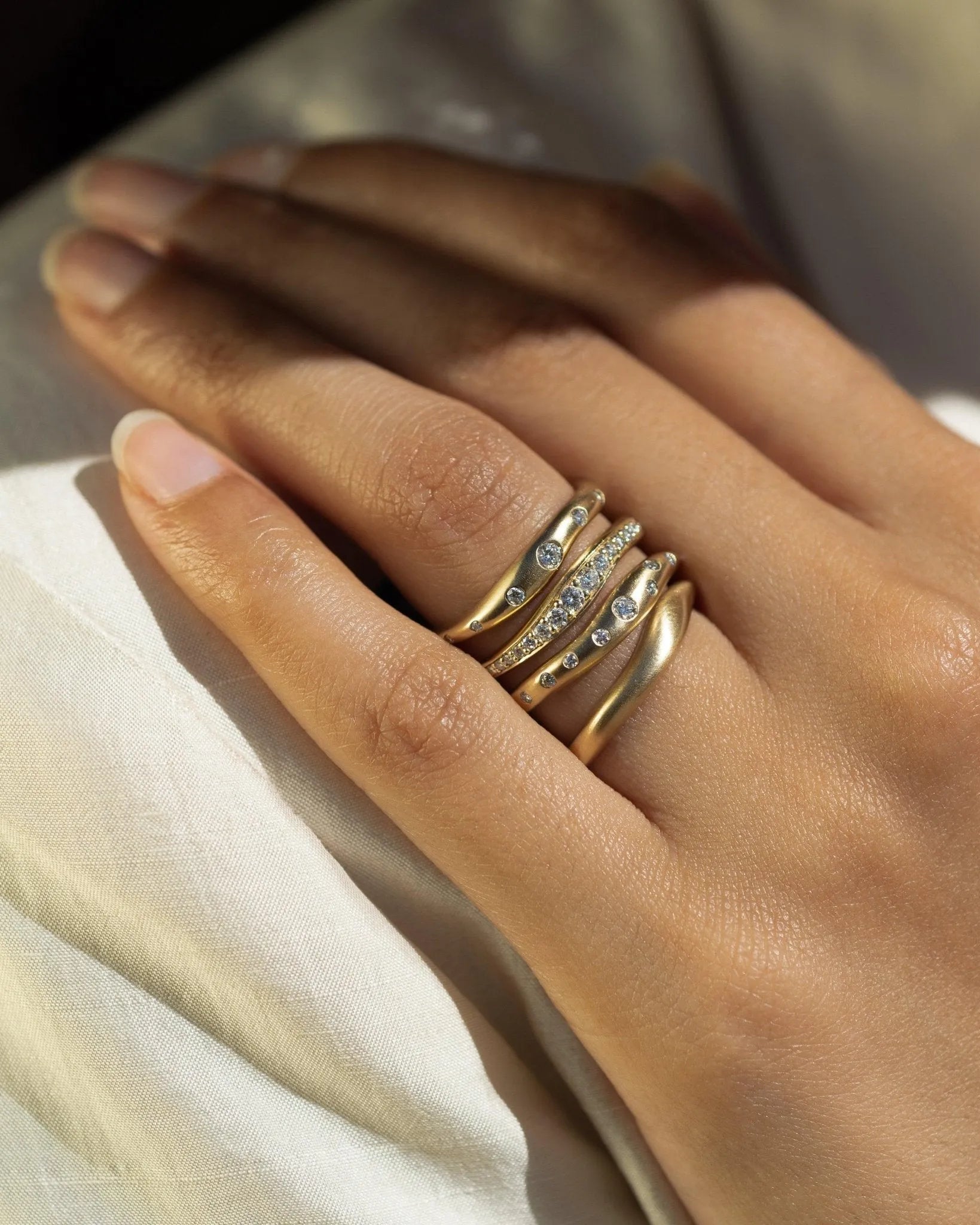 Touch Stacking Band by White/Space - At Present Jewelry