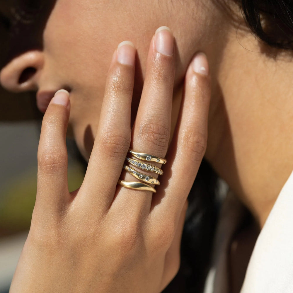 Touch Stacking Band by White/Space - At Present Jewelry