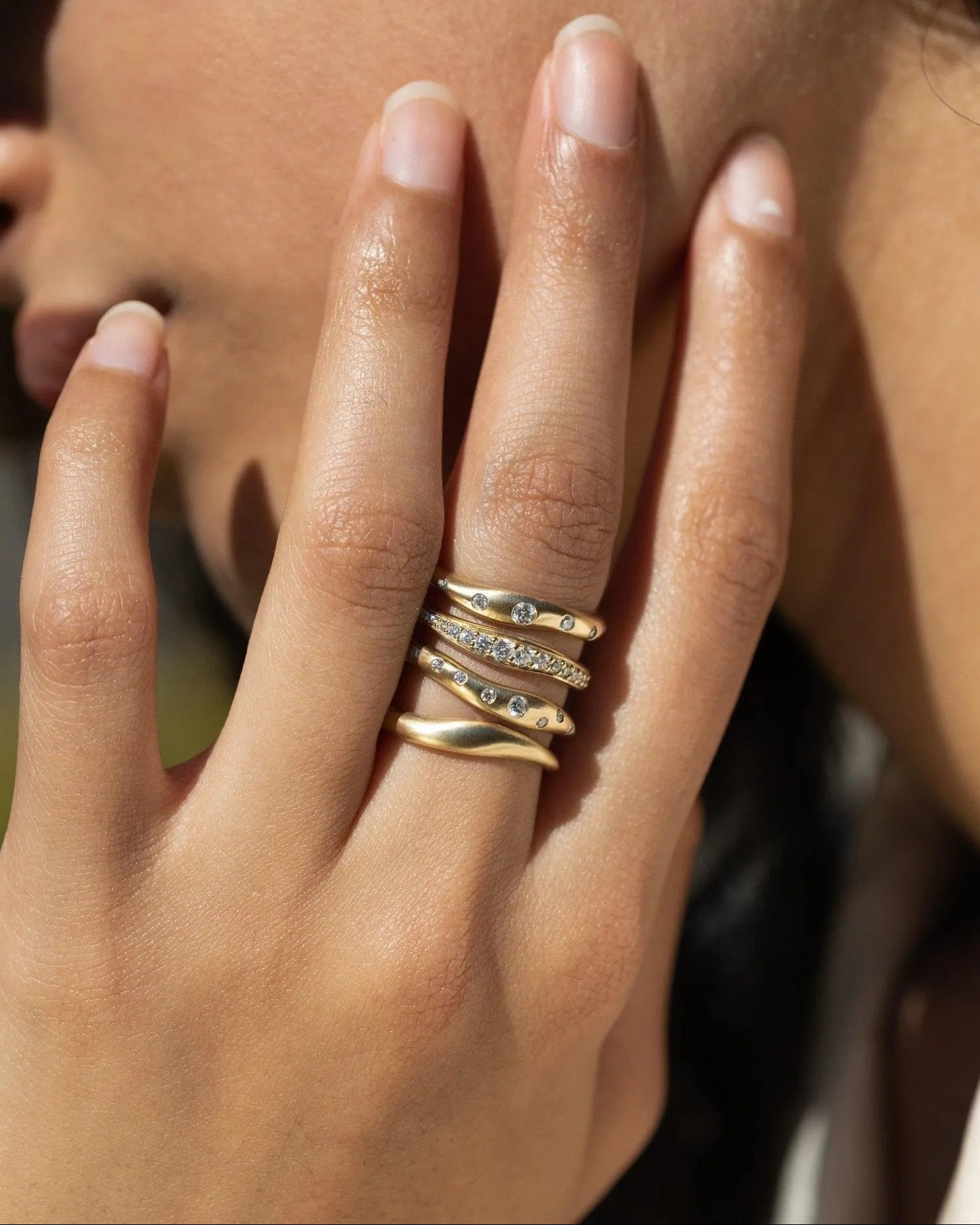 Touch Stacking Band by White/Space - At Present Jewelry