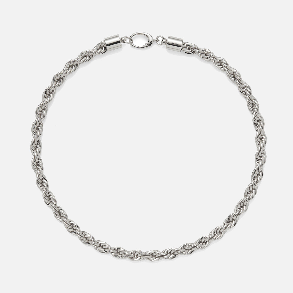 XL Rope Chain Necklace in Silver