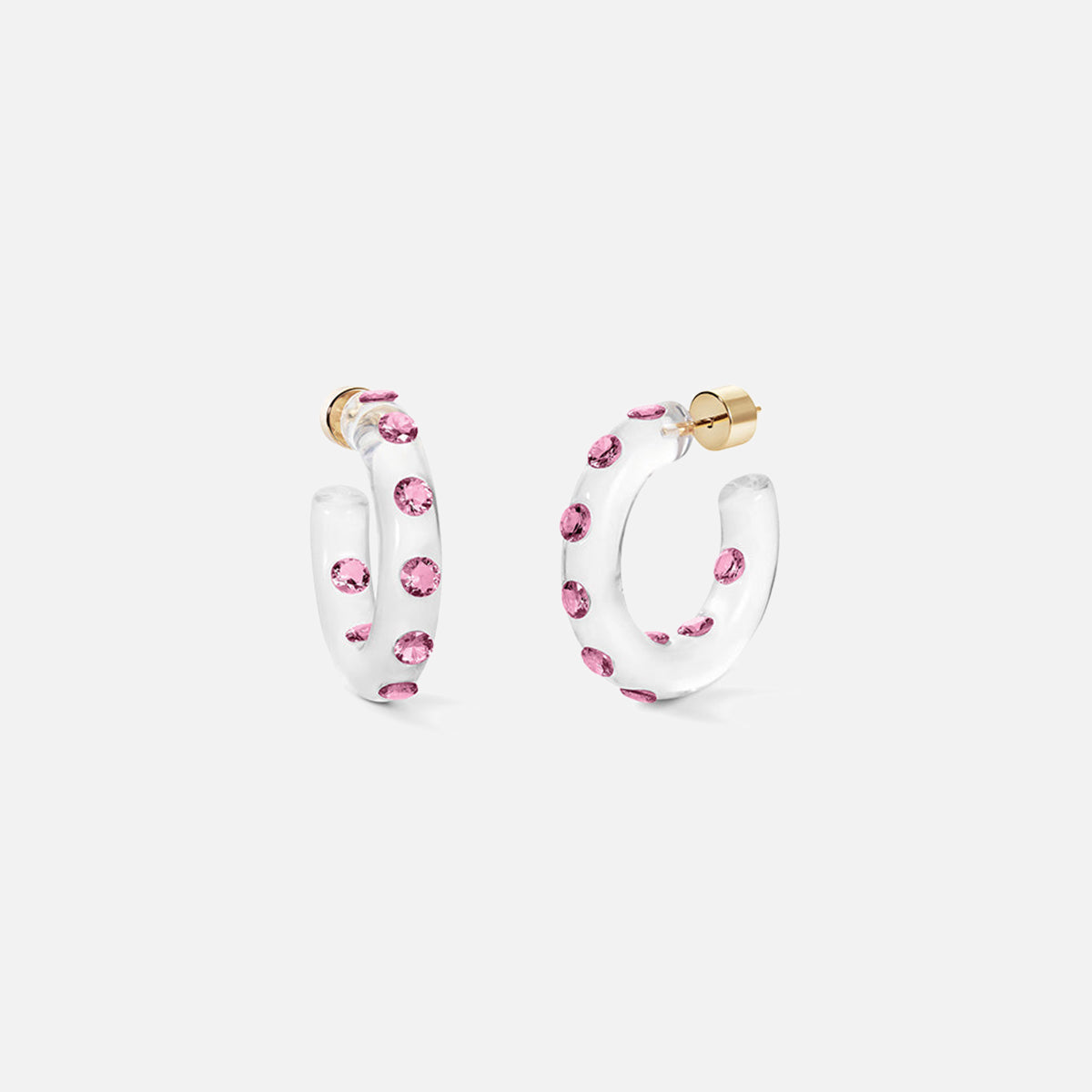 Small Lucid Hoops, Pink