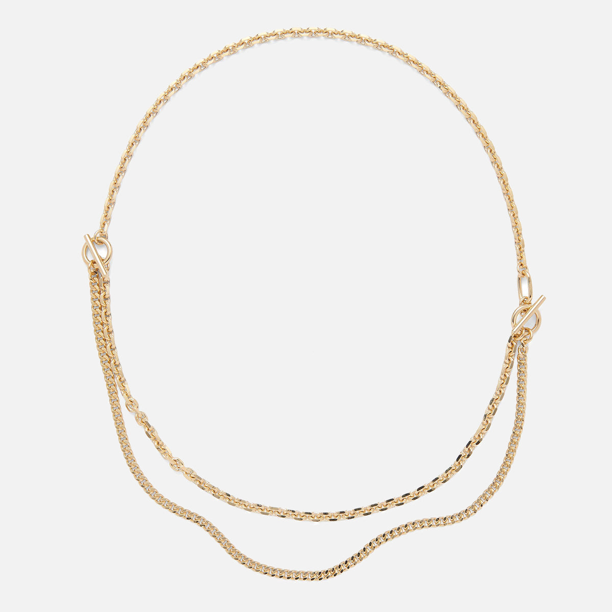 3 Way Necklace in Gold