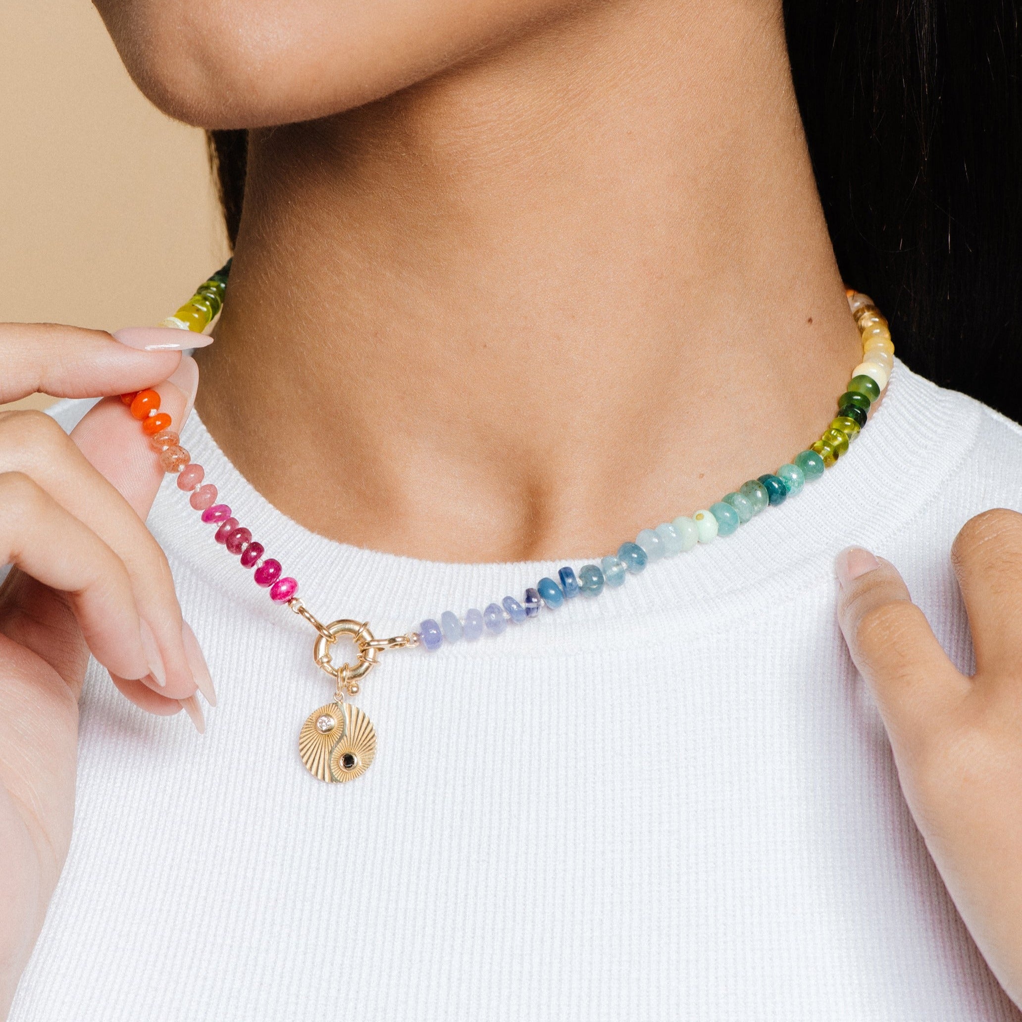 Rainbow Bead Necklace – Garland's