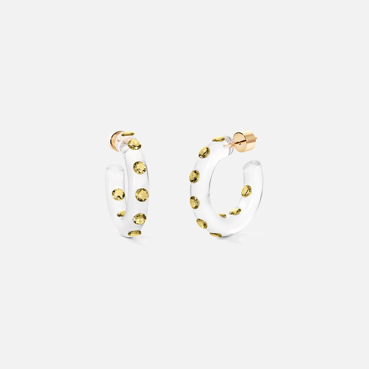 Small Lucid Hoops, Yellow