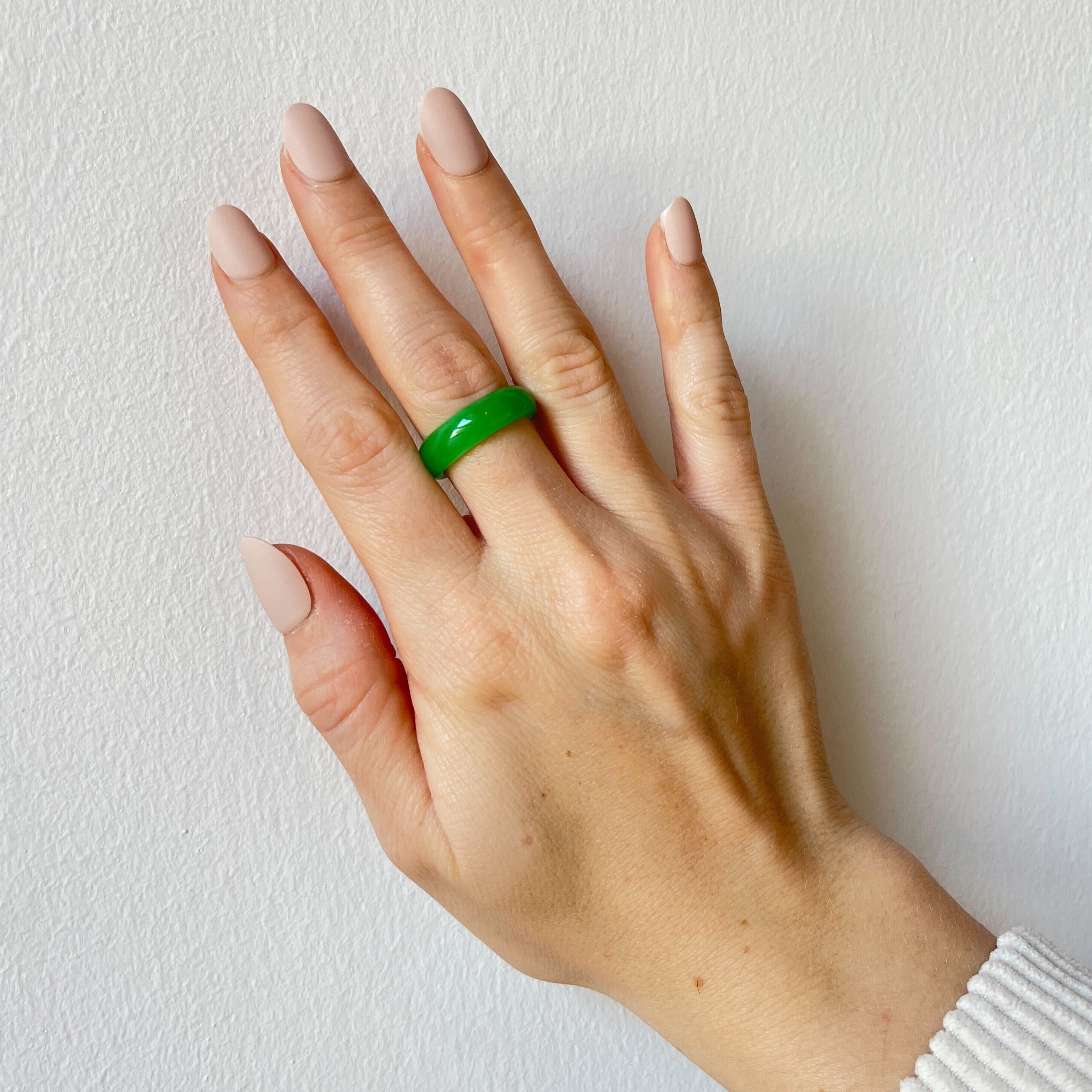 zZ, Green Jade Ring