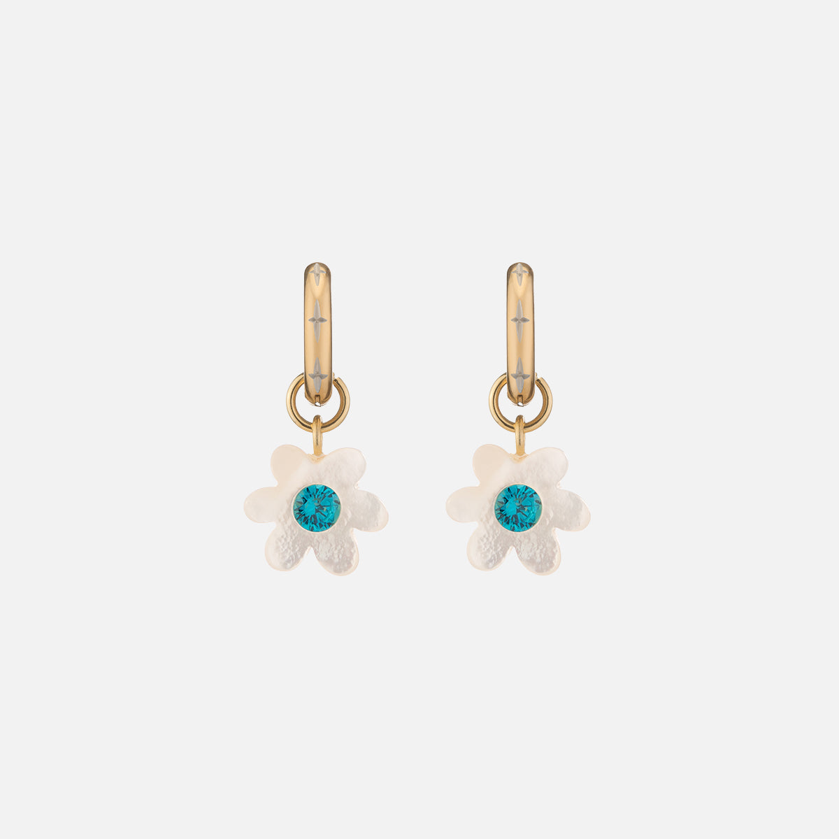 Mini Super Bloom Earrings, Blue