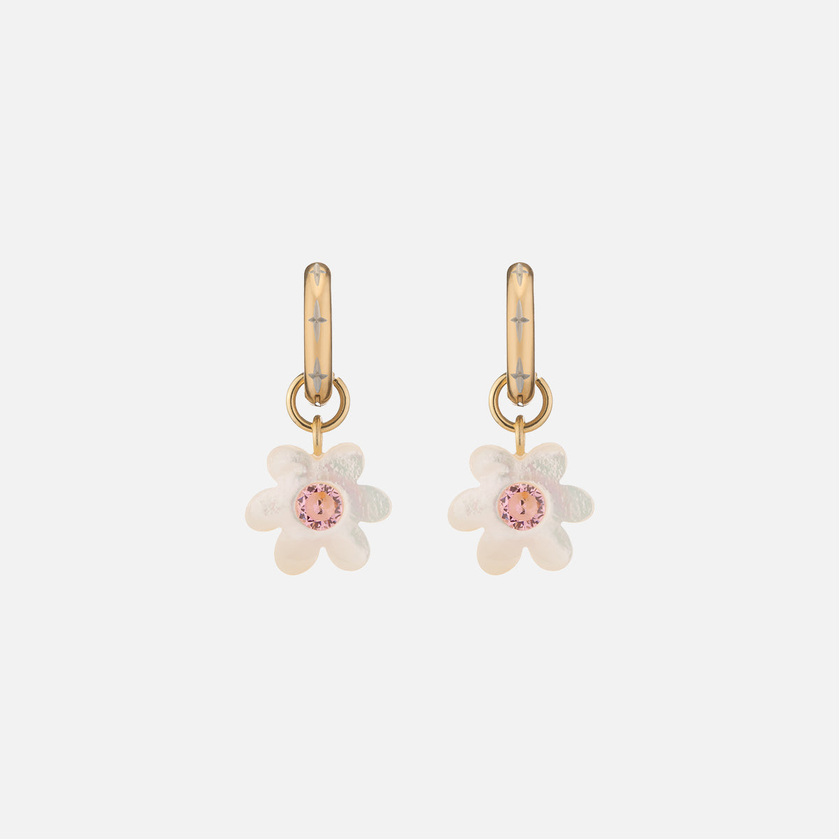 Mini Super Bloom Earrings, Pink