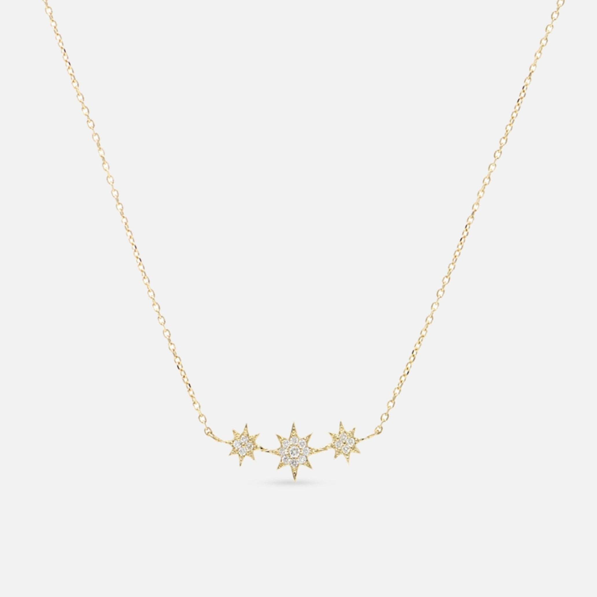Anzie Aztec North Star Micro Bar Necklace 1