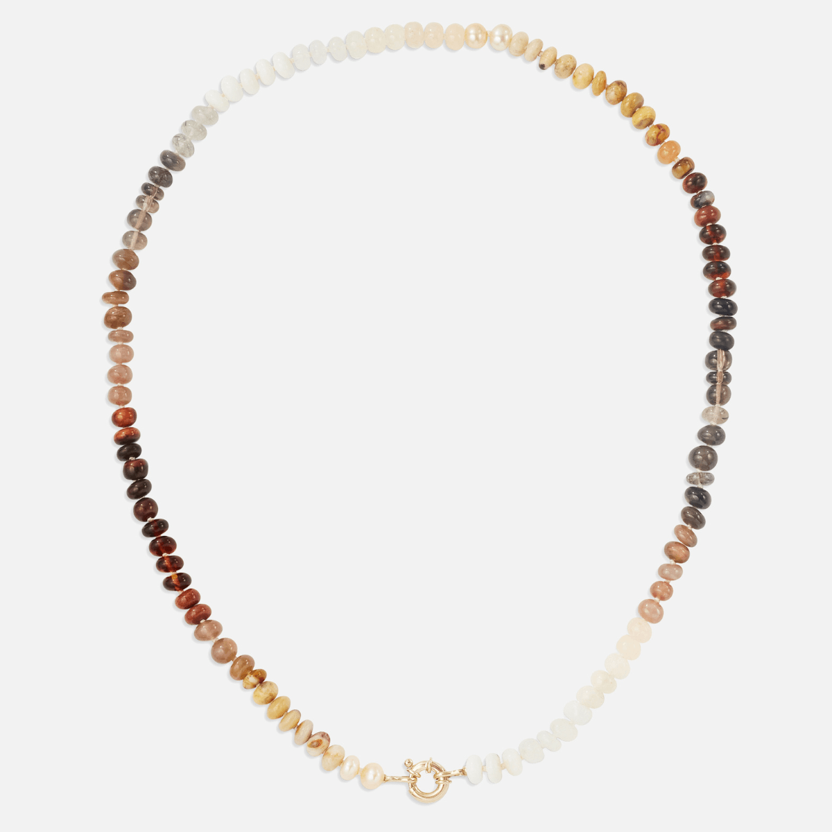 Coffee Gemstone Necklace - Encirkled Jewelry - At Present