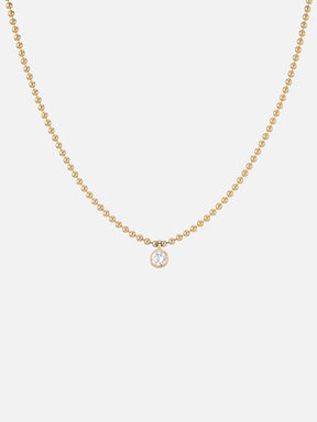 Diamond Ball Chain Necklace - At Present - At Present
