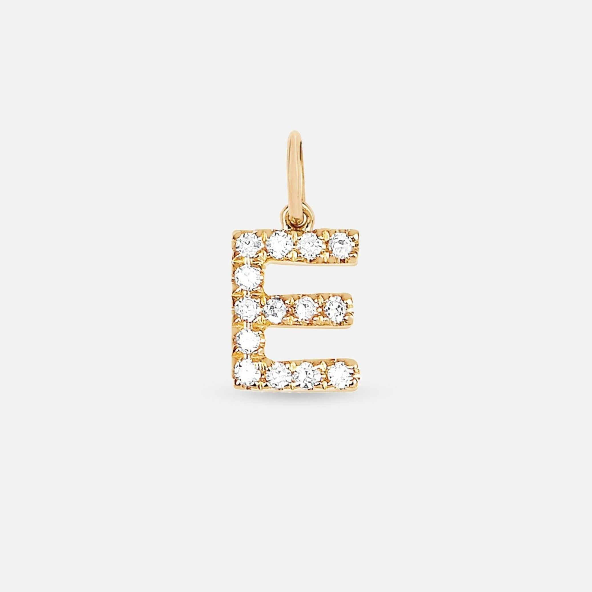 EF Collection Diamond Initial Necklace Charm 5