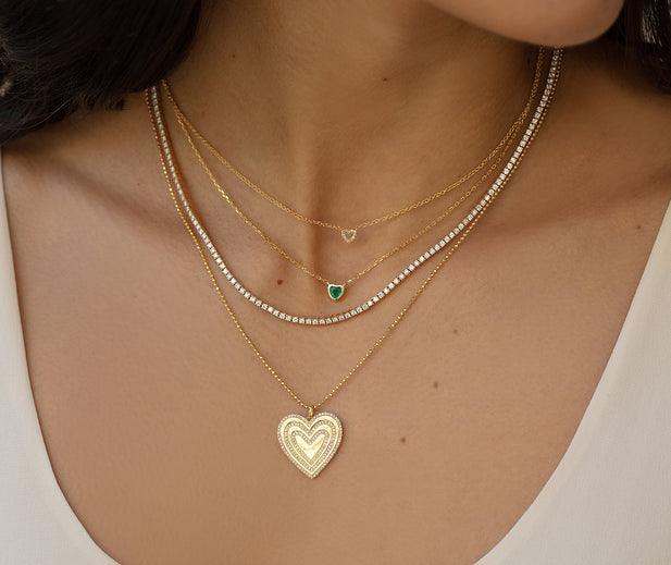 EF Collection Diamond Love Struck Necklace 2