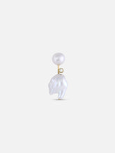 Diamond Mini Cloudbar Earrings - White/Space - At Present