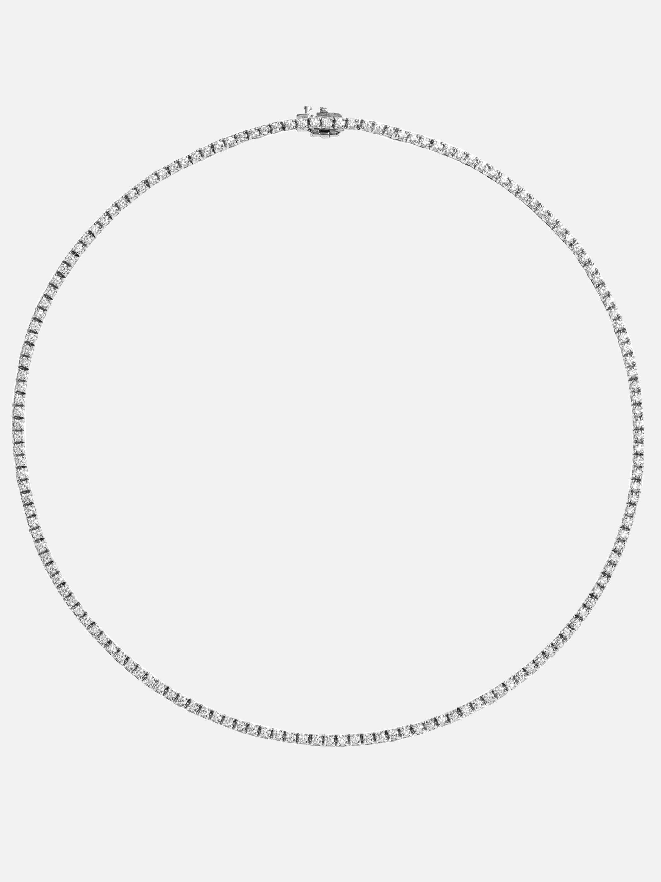 At Present 7.25ct Diamond Tennis Necklace 1