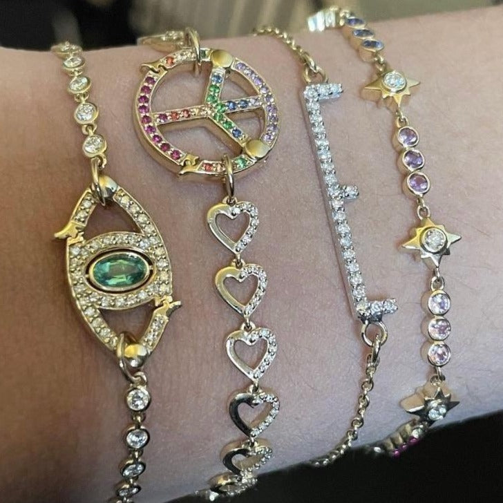 Dainty Gold Initial Bracelets for Women Personalized Gold Bracelets Initial  B... | eBay