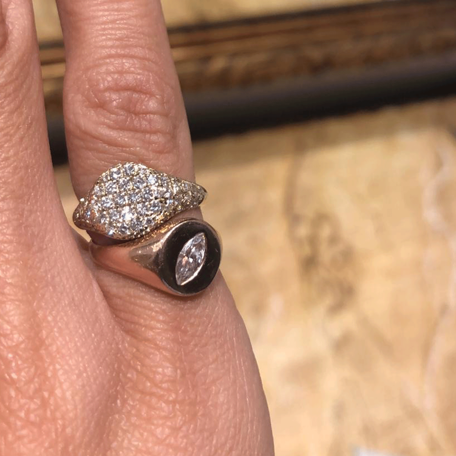 Pave 2025 signet ring