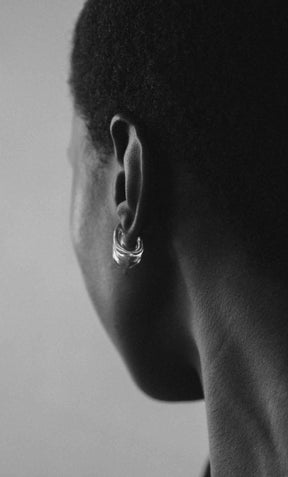 Annika Inez Glassy Foldover Earrings, Small 3