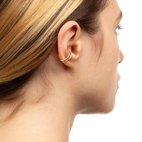 Hirotaka Gossamer Double Line Diamond Ear Cuff 6