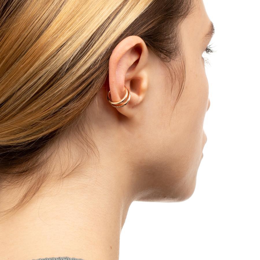 Gossamer Double Line Diamond Ear Cuff