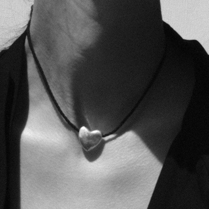 Annika Bella Sterling Silver Heart Necklace