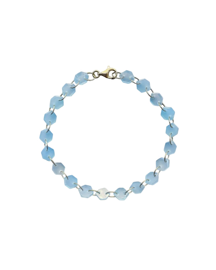 Noor Shamma Infinity Bracelet – Chalcedony 1