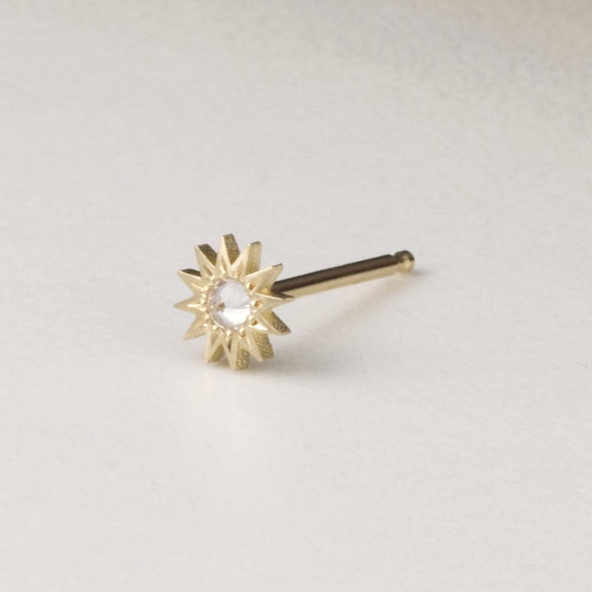 Inverted Diamond Mini Spur Stud - EMBLM Fine Jewelry - At Present