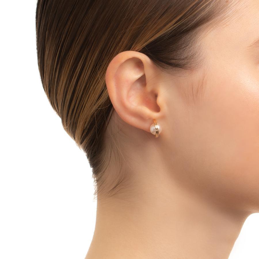 Hirotaka Medium Beluga Pearl Earring 2