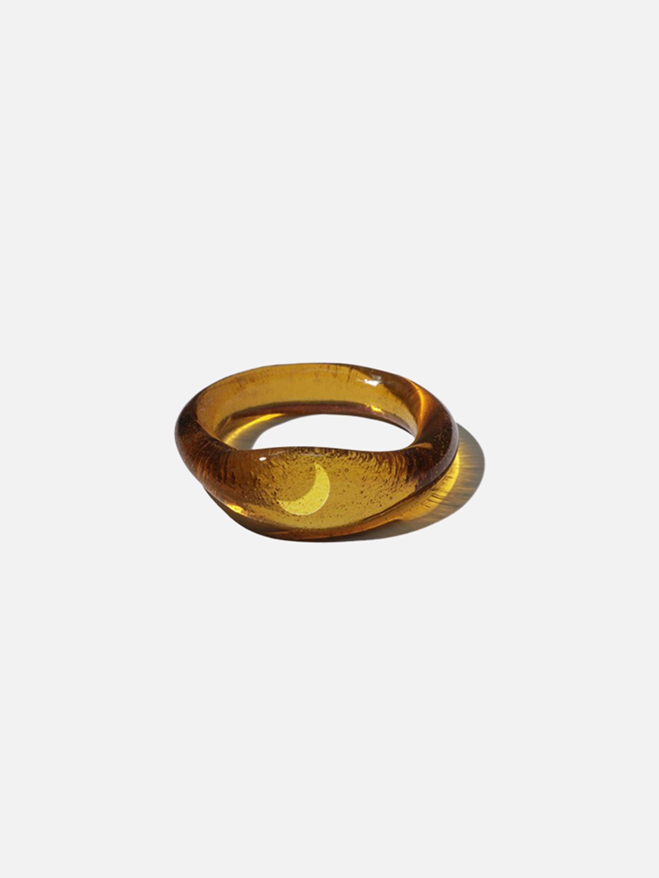 CLED Moon Signet Ring 7