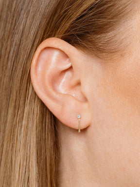 Labulgara One Pointer Mini Thread Earring 2