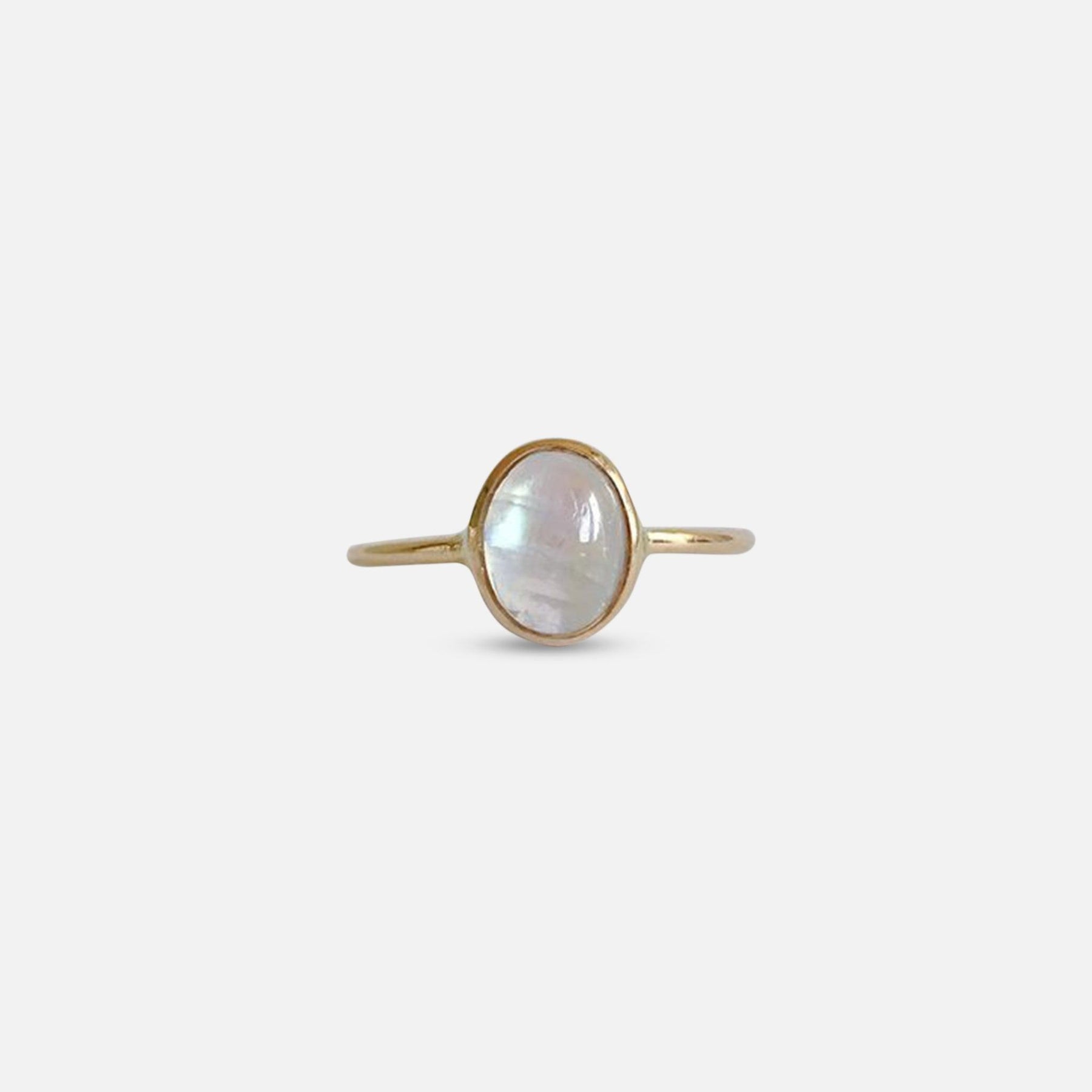Oval Moonstone Ring - A.M. Thorne - At Present