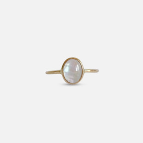 Oval Moonstone Ring - A.M. Thorne - At Present